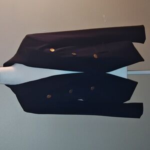 Navy Blazer with Gold Buttons